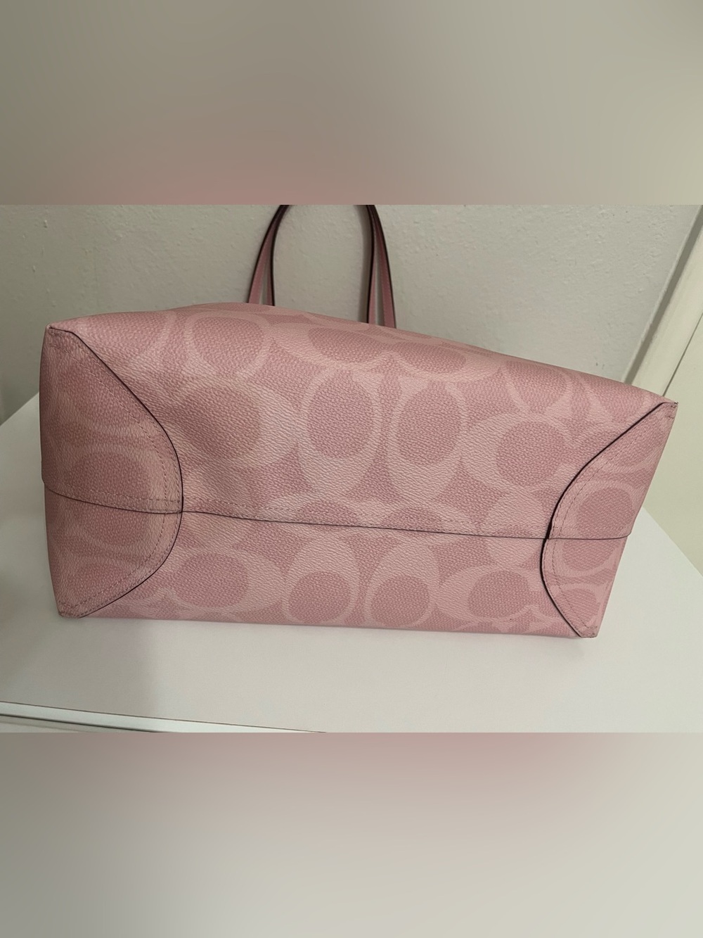 Coach Powder Pink City Tote with matching Pouch Wristlet - Picture 5 of 14